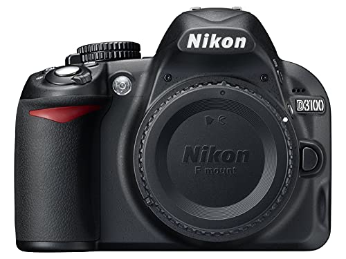 Nikon D3100 14.2MP Digital SLR Camera Body Only - (Black) (Kit Box, No Lens) (International Version) (Renewed)