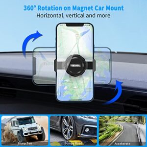 Yorsoirll Metal Phone Clamp Grip for Magnet Car Mount, [Easy Clip & Remove] Metal Phone Clip All Magnet Car Holder Cell Phone Magnetic Plate Compatible with iPhone 13 14Pro Max,Smartphones (Black)