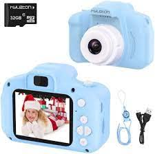 Kids Camera, Christmas Birthday Kids Camera for Boys Girls Age 3-9, Kid Camera for Toddler, Video Camera for Kids, Kids Digital Camera, Kidizoom Camera, Mini Camera for Kids with 32GB SD Card (Blue)