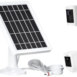 Solar Panel for Ring Camera, Camera Solar Panel Charger for Ring Stick Up Cam Battery & Spotlight Cam Battery(No Camera)