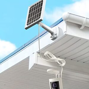 Solar Panel for Ring Camera, Camera Solar Panel Charger for Ring Stick Up Cam Battery & Spotlight Cam Battery(No Camera)