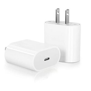 iphone fast charger block, ipremium 2-pack 20w usb c wall cube charger pd 3.0 power adapter for iphone 14/14 pro/14 pro max/14 plus/13/13 pro max/ 13 pro/ 12/12 pro max/11/xr/x, ipad pro, airpods pro