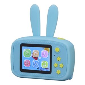 children photo camera, portable mp3 function kids camera auto focusing built in games for playing(blue)