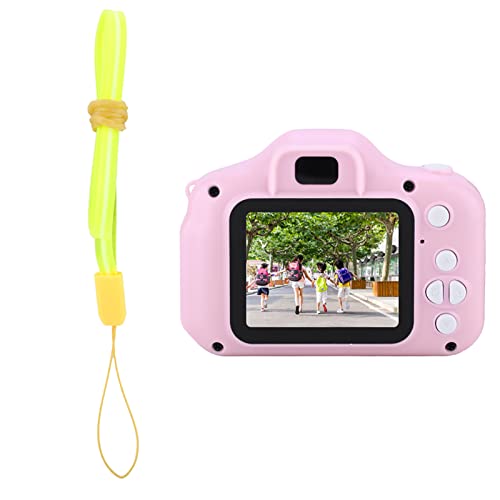 HD Digital Camera for Kids,X2 Mini Portable 2.0 Inch IPS Color Sn Children's Digital Camera HD 1080P Camera (Pink)