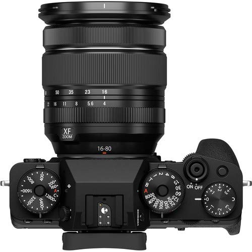 Fujifilm X-T4 Mirrorless Digital Camera with XF 16-80mm f/4 R OIS WR Lens (Black) Bundle, Includes: SanDisk 64GB Extreme SDXC Memory Card, Fujifilm VG-XT4 Battery Grip and More (8 Items)