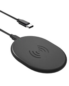 ultra-slim wireless charger, 15w maximum fast wireless charging pad compatible with iphone 14/13/12/11, for samsung galaxy s21/s20/s10/s9/s8/note20/10/9/8,google pixel(no ac adapter)