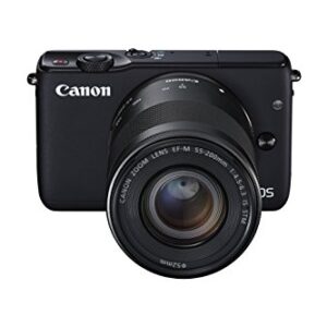 Canon EOS M10 Mirrorless Camera Kit EF-M 15-45mm f/3.5-6.3 and EF-M 55-200mm f/4.5-6.3 Image Stabilization STM Lenses (Black)