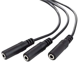 Ancable 3.5mm (1/8") TRS 1 Male to 3 Female 3-Way Stereo Splitter Audio Cable