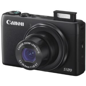 Canon PowerShot S120 12.1 MP CMOS Digital Camera with 5x Optical Zoom and 1080p Full-HD Video Wi-Fi Enabled (Renewed)