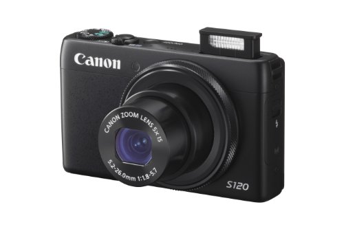 Canon PowerShot S120 12.1 MP CMOS Digital Camera with 5x Optical Zoom and 1080p Full-HD Video Wi-Fi Enabled (Renewed)