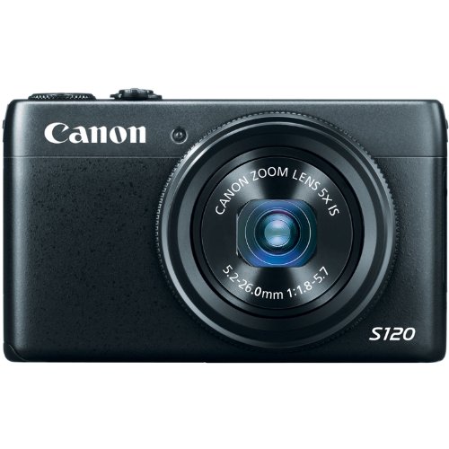 Canon PowerShot S120 12.1 MP CMOS Digital Camera with 5x Optical Zoom and 1080p Full-HD Video Wi-Fi Enabled (Renewed)