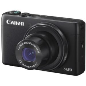 Canon PowerShot S120 12.1 MP CMOS Digital Camera with 5x Optical Zoom and 1080p Full-HD Video Wi-Fi Enabled (Renewed)