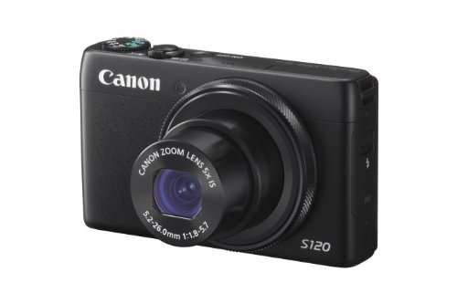 Canon PowerShot S120 12.1 MP CMOS Digital Camera with 5x Optical Zoom and 1080p Full-HD Video Wi-Fi Enabled (Renewed)