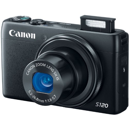 Canon PowerShot S120 12.1 MP CMOS Digital Camera with 5x Optical Zoom and 1080p Full-HD Video Wi-Fi Enabled (Renewed)