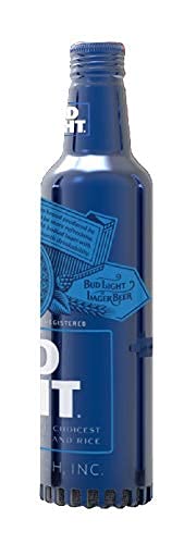 Bud Light Aluminum Bottle Designed Bluetooth Speaker with a Rechargeable Battery and up to 6 Hours of Playtime