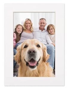 12×16 mat for 16×20 frame – precut mat board acid-free white 12×16 photo matte made to fit a 16×20 picture frame, premium matboard for family photos, show kits, art, picture framing, pack of 1 mat