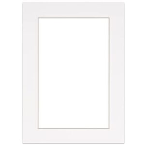 12x16 Mat for 16x20 Frame - Precut Mat Board Acid-Free White 12x16 Photo Matte Made to Fit a 16x20 Picture Frame, Premium Matboard for Family Photos, Show Kits, Art, Picture Framing, Pack of 1 Mat