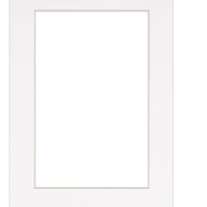 12x16 Mat for 16x20 Frame - Precut Mat Board Acid-Free White 12x16 Photo Matte Made to Fit a 16x20 Picture Frame, Premium Matboard for Family Photos, Show Kits, Art, Picture Framing, Pack of 1 Mat