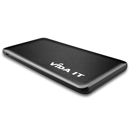 Vida IT Slim 5V 2A Power Bank for Heated Vest Rechargeable Heated Jacket Battery Pack Pocket Size Thin 5000mAh Portable USB Charger for Heated Clothing, Scarf, Coat, Pants, Cell Phone USB-C Power Pack