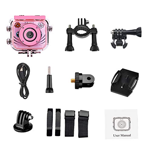 Digital Camera, Kids Camera Waterproof Vlogging Camera Sports Camera, Shockproof Anti-Fall Compact Portable Mini Cameras with Powerful Battery Life,Gift for Girls Boys