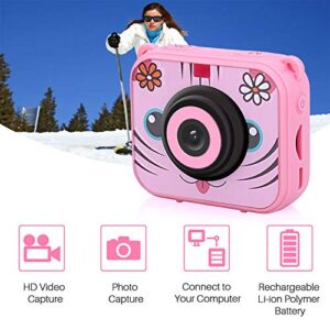 Digital Camera, Kids Camera Waterproof Vlogging Camera Sports Camera, Shockproof Anti-Fall Compact Portable Mini Cameras with Powerful Battery Life,Gift for Girls Boys