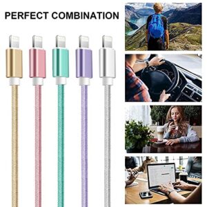 iPhone Charger,Apple MFi Certified 5 Pack iPhone Charger Cable iPhone Cord Nylon Braided Compatible with iPhone 13 Pro/13/12/11 Pro/11/XS MAX/XR/8/7/6s…