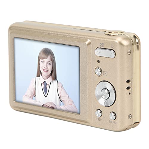 Digital Camera, Kids Camera 2.7in 48MP High Definition Camera with 8X Zoom, Compact Portable Mini Cameras for 4-15 Year Old Kid Children Teen Student Girls Boys(Gold)