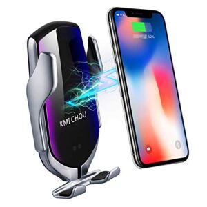 Wireless Fast Car Charger10W for Android iOS Smartphone Mobile Phone Fast Charging with Smart Sensor Car Mount Fast Charger for iPhone Xs Max/XR/X/8/8Plus Samsung S10/S9/S8-R2