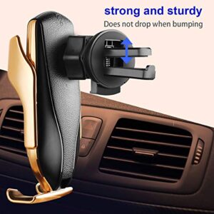 Wireless Fast Car Charger10W for Android iOS Smartphone Mobile Phone Fast Charging with Smart Sensor Car Mount Fast Charger for iPhone Xs Max/XR/X/8/8Plus Samsung S10/S9/S8-R2
