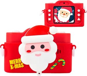 poruimin kids selfie camera for boys and girls, hd digital video cameras for toddler, portable mini camera toy gifts