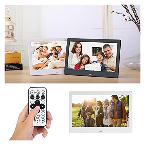 10 Inch Screen LED Backlight HD 1024 * 600 Digital Photo Frame Electronic Album Picture Music Movie Full Function (Color : C, Size : UK Plug)