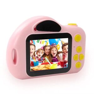 pink kids digital camera, 32gb micro sd card, gifts for birthday christmas, holiday, festival
