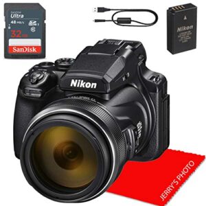 nikon coolpix p1000 digital camera + 32gb memory bundle (renewed)