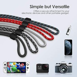 Avorast Hand Wrist Strap Lanyard, 6 Pack Adjustable Colorful Nylon Hand Wrist Straps for GoPro, Camera, Keys, Keychain, Phone, USB Flash Drive, Joy-Con, Wallet, ID Name Tag Badge (Mixed Vibrant)