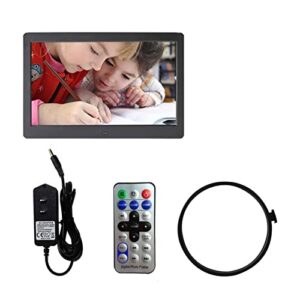 10 inch Screen LED Backlight HD 1024 * 600 Digital Photo Frame Electronic Album Picture Music Movie Full Function (Color : C, Size : US Plug)