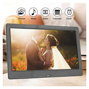 10 inch Screen LED Backlight HD 1024 * 600 Digital Photo Frame Electronic Album Picture Music Movie Full Function (Color : C, Size : US Plug)