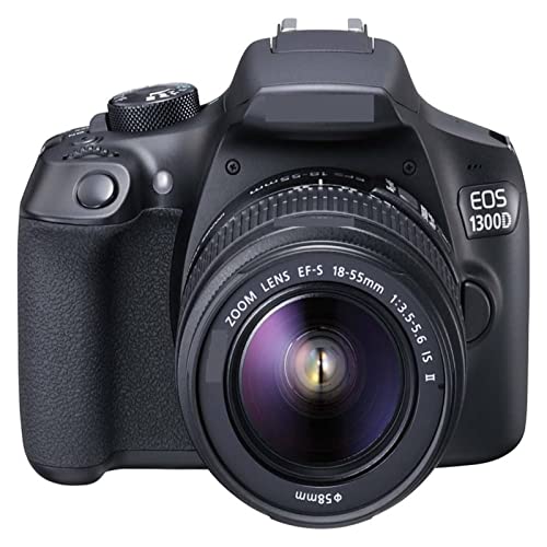 DYOSEN Digital Camera EOS 1300D DSLR Camera Body with Single Lens: EF-S 18-55 is II Digital Camera Photography (Size : Camera Withe Lens)