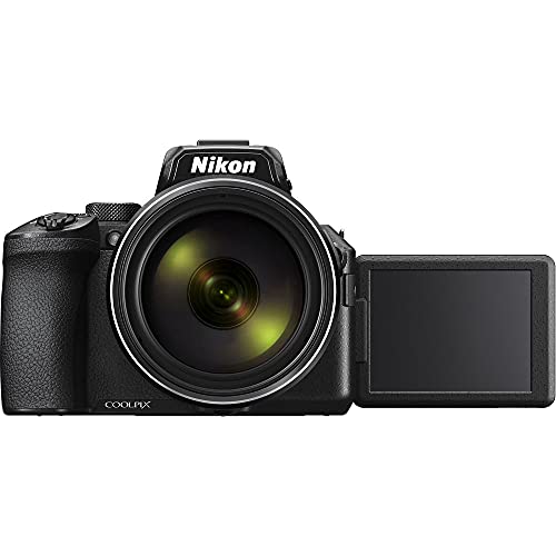 Nikon Intl. Nikon COOLPIX P950 Camera with Advanced Bundle, 26532 (Microphone, LED Light, Tripod, Monopod, 2x64Gb and More), Black (Renewed)