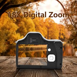 1080p HD Digital Camera, 24 Megapixel Long Focus SLR Camera,Anti-Shake 18X Digital Zoom Camera,3 Inch TFT-LCD Digital Electronic Camera.