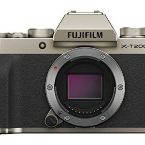 Fujifilm X-T200 Mirrorless Camera Body - Champagne Gold