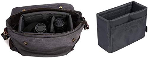 S-ZONE Water Resistant DSLR SLR Camera Insert Bag Inner Case Bag(Large)