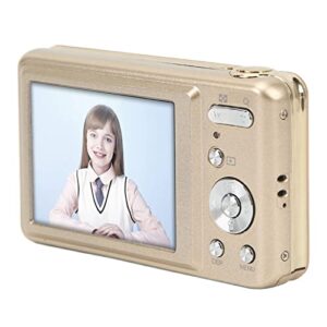digital camera, camera for kids,children digital rechargeable cameras educational toys,2.7in camera abs metal 48mp high definition 8x optical zoom portable digital camera for children beginners(gold)