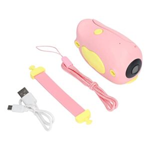 Jeanoko Mini Children Camera, Kids Digital Camera Timed Photo Multifunctional 2in TFT Display Screen Easy to Operate with 400Mah Battery for Child Education(Pink)