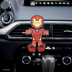 Hug Buddy Iron Man Air Vent Car Phone Holder, Adjustable, Universal Fit, Cell Phone Mount Compatible with iPhone, Samsung Galaxy, LG, Google, Pixel, Moto, Black and Other Smartphones