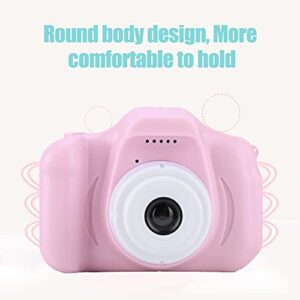 Vikye Upgrade Kids Selfie Camera, X2 2.0 IPS Color Display Digital Camera, Mini Portable Camera for Kids Age 3-9, Christmas Birthday Gifts(Pink)