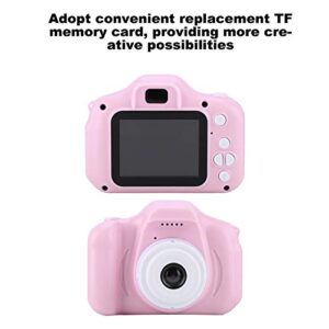 Vikye Upgrade Kids Selfie Camera, X2 2.0 IPS Color Display Digital Camera, Mini Portable Camera for Kids Age 3-9, Christmas Birthday Gifts(Pink)