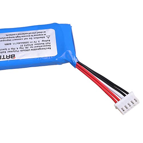 Batmax 3200mAh Battery for JBL Flip 4, Flip 4 Special Edition, JBL GSP872693 01