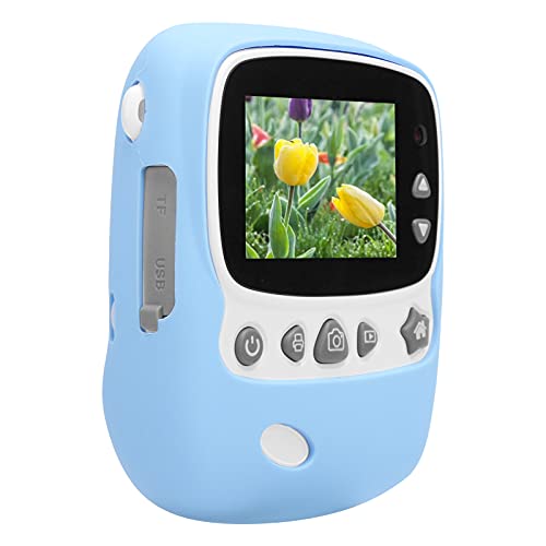 Kids Digital Selfie Camera, 18MP Instant Print Children Video Camera Recorder with 2.4in IPS Display, Fun Photo Frame, MP3 Playback and Dual Lens for Boys and Girls Christmas Birthday(Blue)