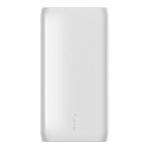 Belkin BoostCharge 20k mAh Power Bank, Portable USB-C Charger, Phone Charger Battery Pack for iPhone 14, iPhone 13, iPhone 12 w/ USB-C Cable Included - White