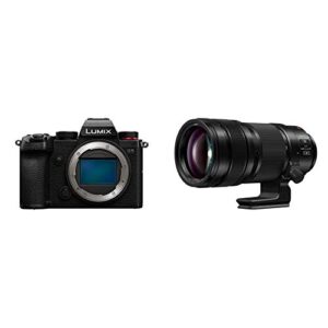 panasonic lumix s5 full frame mirrorless camera (dc-s5body) and lumix s pro 70-200mm f2.8 telephoto lens (s-e70200)